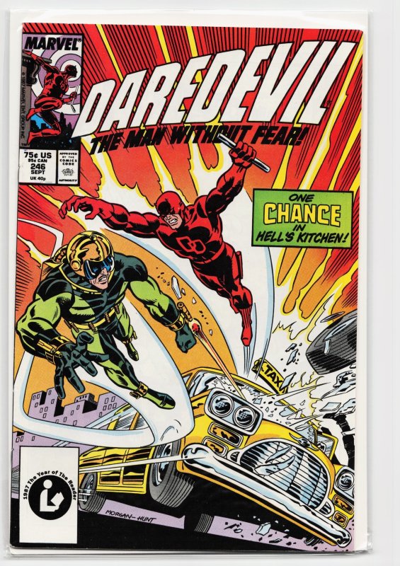 Daredevil #246 (Marvel Comics, 1987), raw, ungraded comic book — front cover