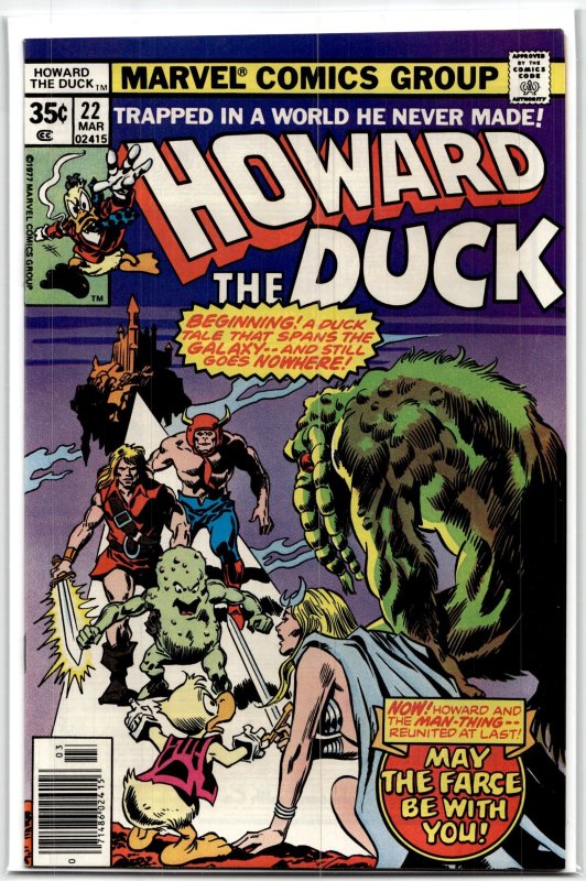 Howard the Duck #22 (Marvel Comics, 1978), raw, ungraded comic book — front cover