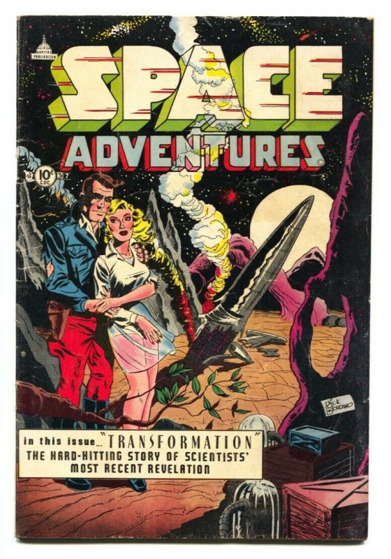 Space Adventures #7 (Charlton Comics), raw comic book in VG+ condition — front cover