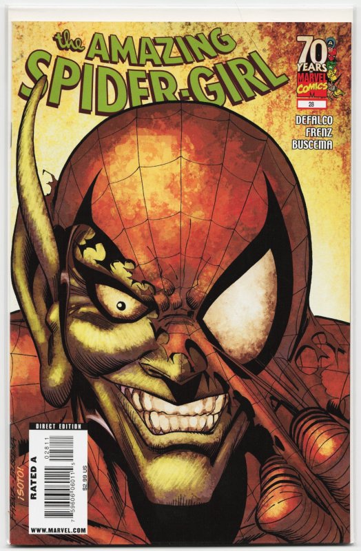 The Amazing Spider-Girl #28 (Marvel Comics, 2009), raw, ungraded comic book — front cover