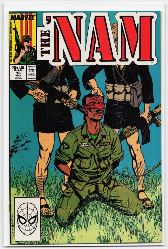 The 'Nam #16 (Marvel Comics, 1988), raw, ungraded comic book — front cover