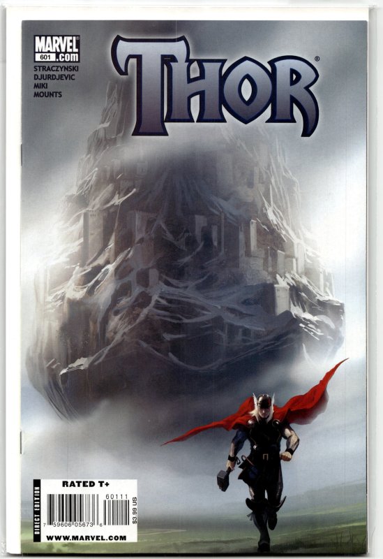 Thor #601 (Marvel Comics, 2009), raw, ungraded comic book — front cover