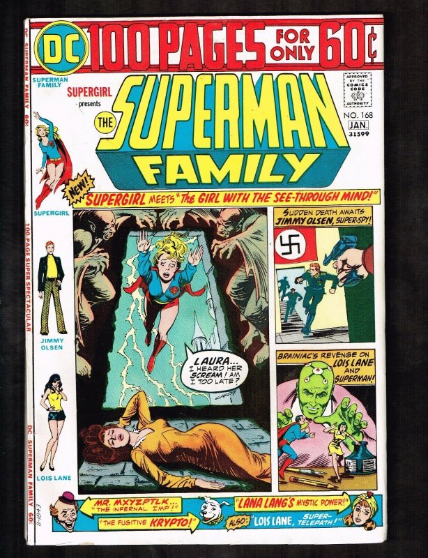 Superman Family #168 (DC Comics, 1975), raw comic book in 6.5 condition — front cover