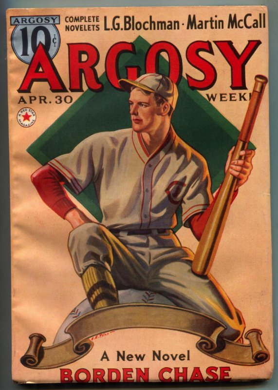 Pulp: Argosy Pulp April #30 (1938), raw comic book in FN- condition — front cover