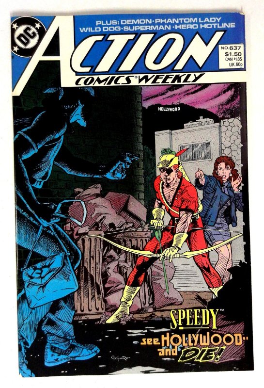 Action #637 (DC Comics, 1988), raw comic book in VF condition — front cover