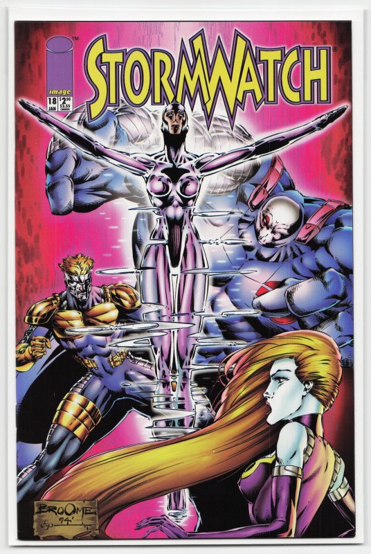 Stormwatch #18 (1995), raw, ungraded comic book — front cover