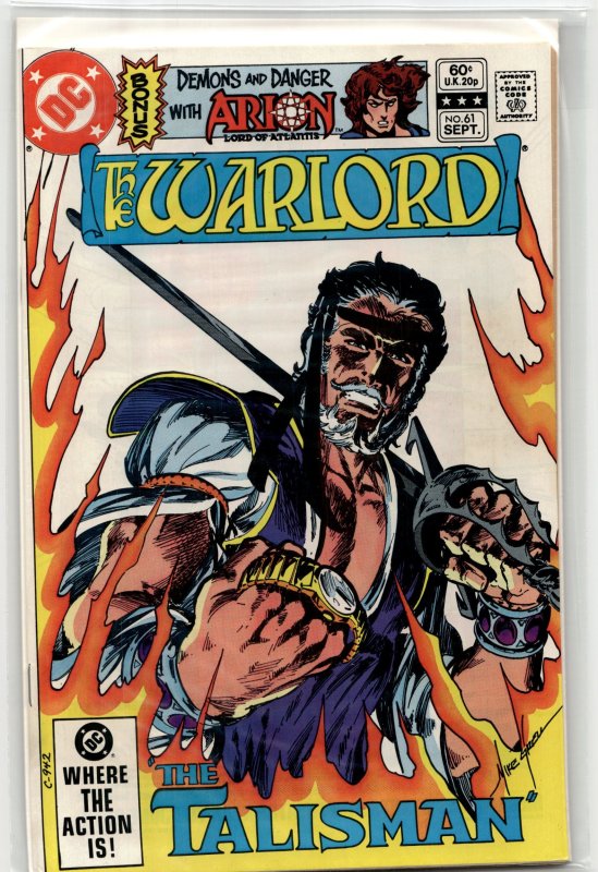 Warlord #61 (DC Comics, 1982), raw, ungraded comic book — front cover