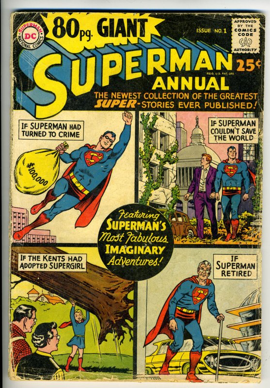 80 Page Giant #1 (DC Comics, 1964), raw comic book in 1.0 condition — front cover