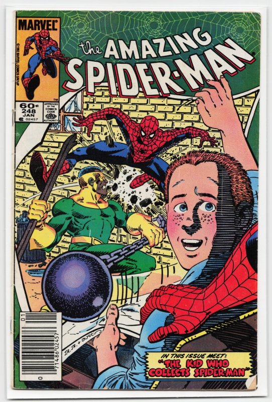 The Amazing Spider-Man #248 (Marvel Comics, 1984), raw, ungraded comic book — front cover