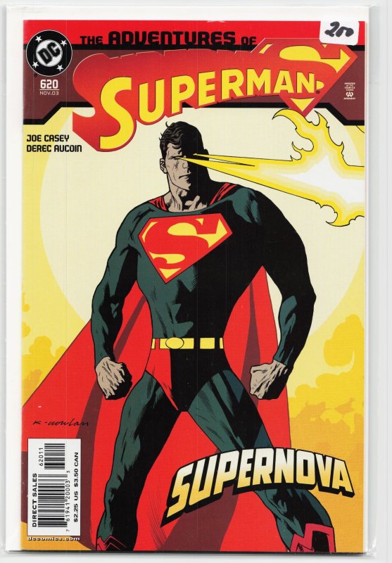 Adventures of Superman #620 (DC Comics, 2003), raw, ungraded comic book — front cover