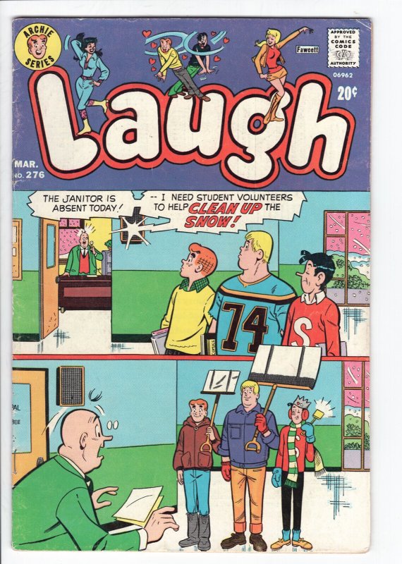 Laugh #276 - 3.0 - Ow-W (Archie Comics), raw comic book in 3.0 condition — front cover