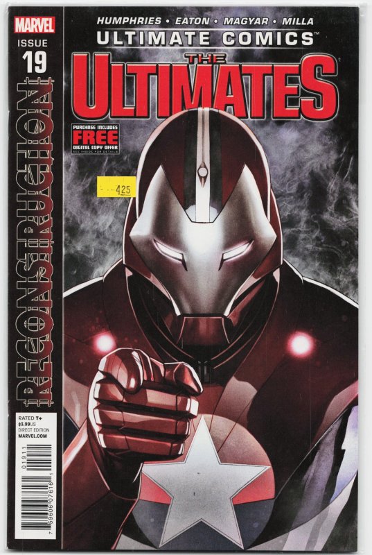 Ultimate Comics Ultimates #19 (Marvel Comics, 2013), raw, ungraded comic book — front cover
