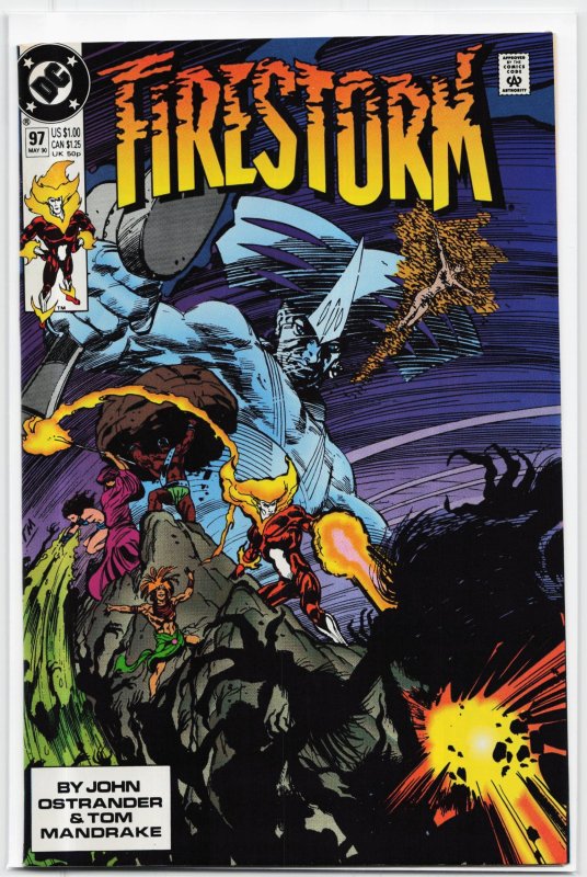 Firestorm, the Nuclear Man #97 (1990), raw, ungraded comic book — front cover
