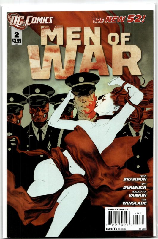 Men of War #2 (DC Comics, 2011), raw, ungraded comic book — front cover