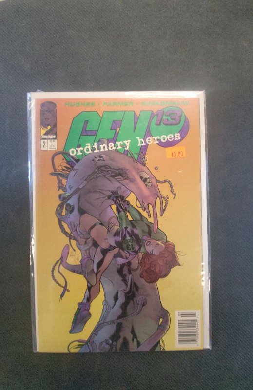 Gen 13: Ordinary Heroes #2 (Image Comics, 1996), raw, ungraded comic book — front cover