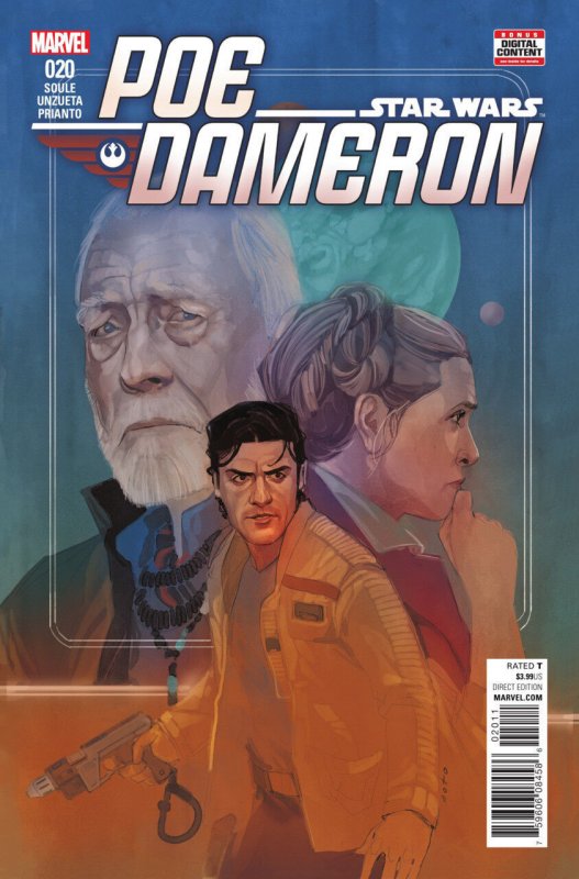 Star Wars: Poe Dameron #20 (2016), raw comic book in VF/NM condition — front cover