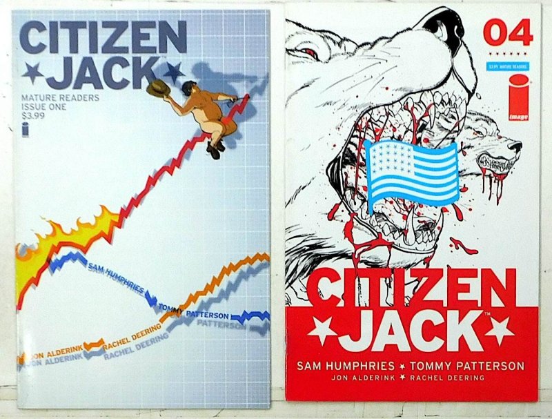 Citizen Jack Lot of 2 #1 B, 4 (2015) Image Comics 1st Print Comic Books (Image Comics, 2015), raw, ungraded comic book — front cover