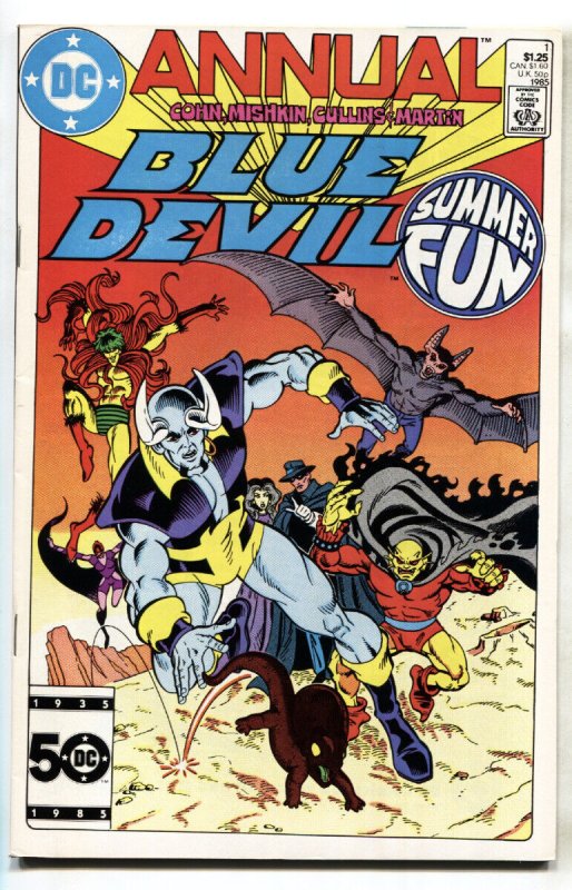 Blue Devil Annual #1, raw, ungraded comic book — front cover