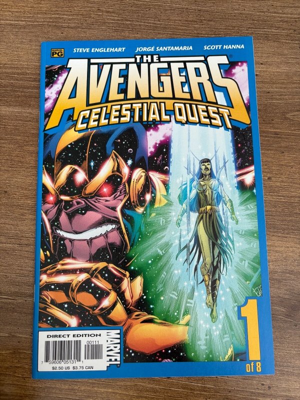Lot of 8 Avengers Celestial Quest Marvel Comic Books #1 2 3 4 5 6 7 8 NM 18 J319, raw comic book in NM condition — front cover