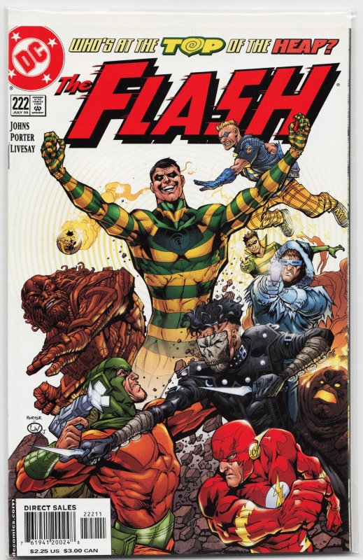 The Flash #222 (DC Comics, 2005), raw, ungraded comic book — front cover