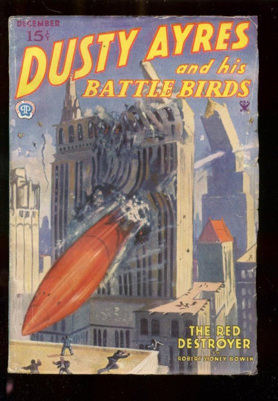Dusty Ayres and His Battle Birds Dec 1934-Red Rocket!!! Vg/fn (Street & Smith, 1934), raw comic book in VG/FN condition — front cover