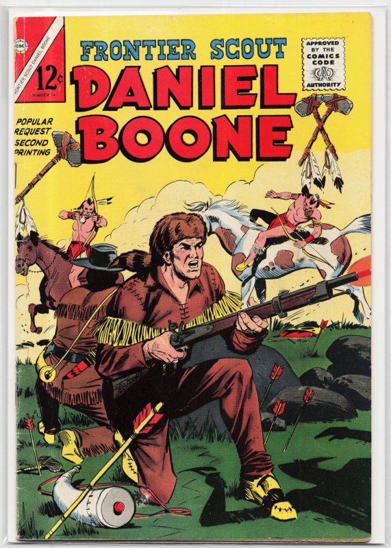 Frontier Scout Daniel Boone #14 (Gold Key, 1965), raw, ungraded comic book — front cover