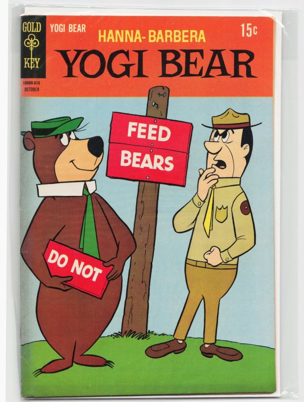 Yogi Bear #6 (Gold Key, 1962), raw, ungraded comic book — front cover