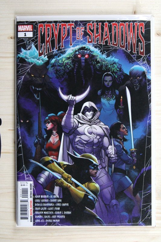 Crypt of Shadows #1 (Marvel Comics, 2022), raw comic book in NM+ 9.6 condition — front cover
