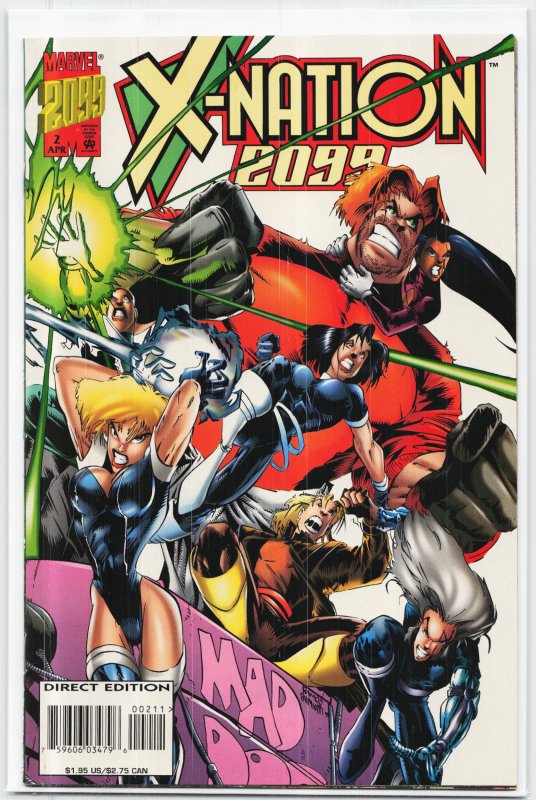 X-Nation 2099 #2 (1996), raw, ungraded comic book — front cover