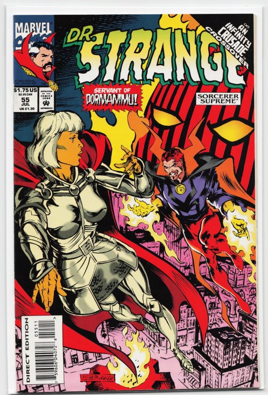 Doctor Strange, Sorcerer Supreme #55 (Marvel Comics, 1993), raw, ungraded comic book — front cover