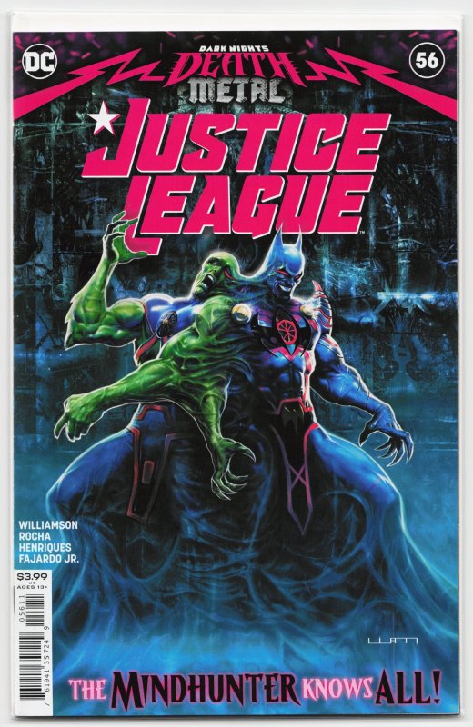 Justice League #56 (DC Comics, 2021), raw, ungraded comic book — front cover