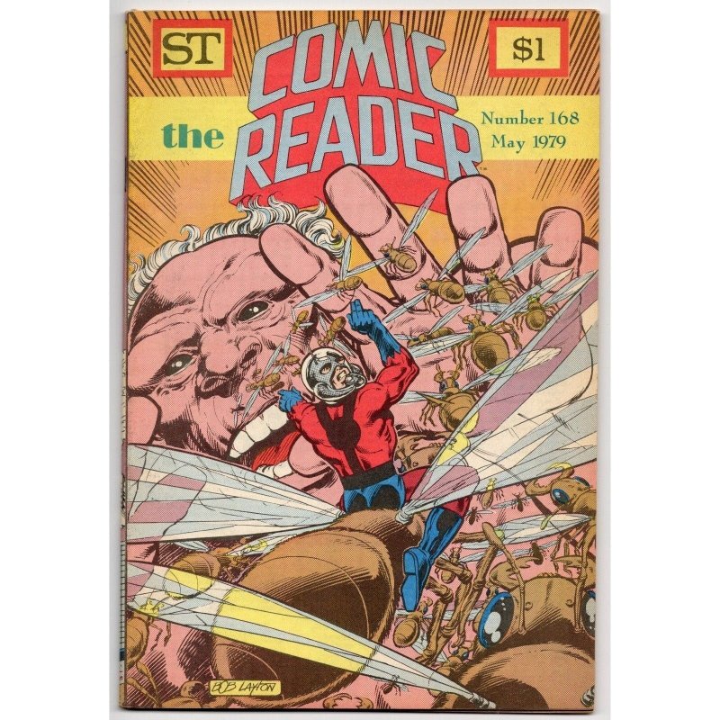 The Comic Reader #168 (1979), raw comic book in VF- 7.5 condition — front cover