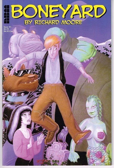 Boneyard #1 (2001), raw, ungraded comic book — front cover