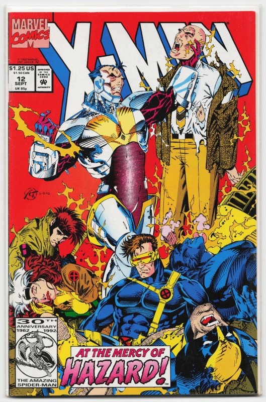 X-Men #12 (Marvel Comics, 1992), raw, ungraded comic book — front cover