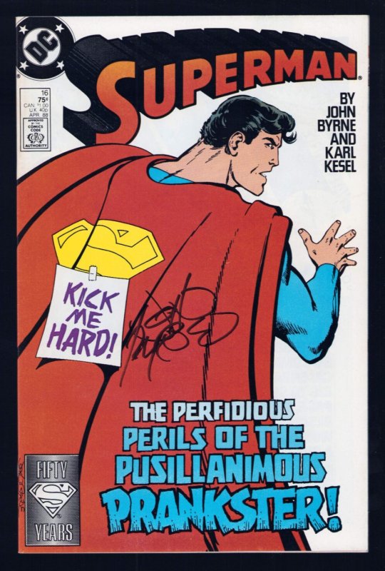 Superman #16 (DC Comics, 1988), raw comic book in 9.2 condition — front cover