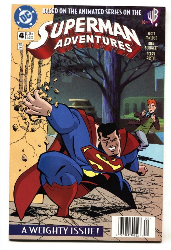 Superman Adventures #4 (DC Comics, 1997), raw comic book in NM- condition — front cover