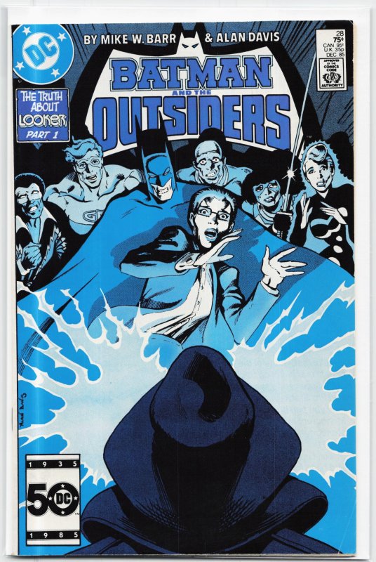 Batman and the Outsiders #28 (DC Comics, 1985), raw, ungraded comic book — front cover
