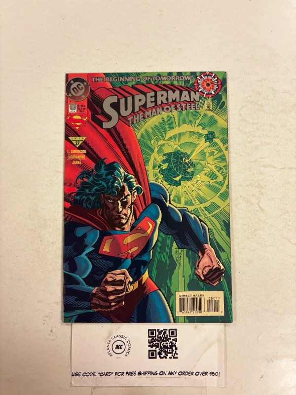 Superman Man of Steel #0 (DC Comics, 1994), raw comic book in NM condition — front cover