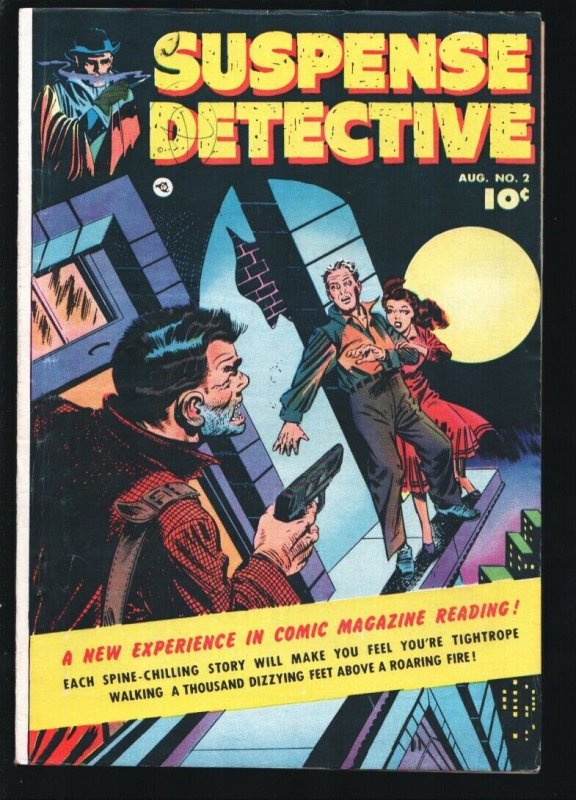 Suspense Detective #2 (Fawcett Publications, 1952), raw, ungraded comic book — front cover