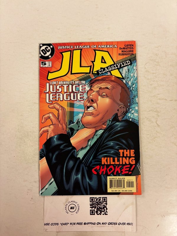JLA Classified #5 (DC Comics, 2005), raw comic book in NM condition — front cover