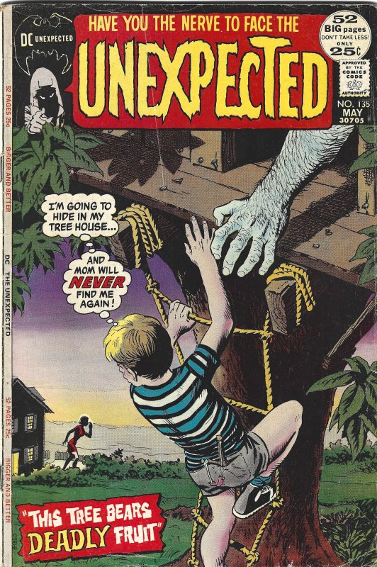 The Unexpected #135 (1972), raw, ungraded comic book — front cover