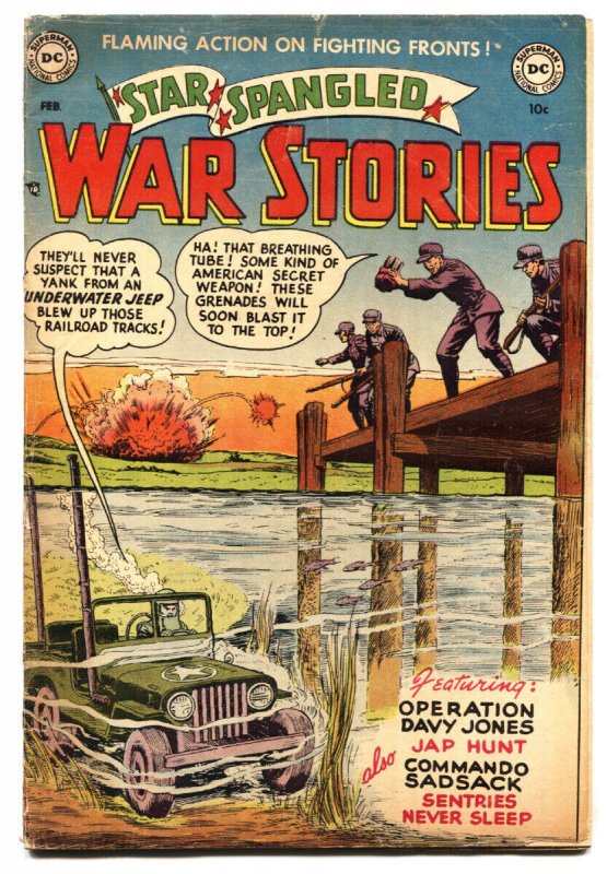 Star Spangled WAR Stories #6-1953-korean War-DC WAR Comic-Golden AGE (DC Comics, 1953), raw, ungraded comic book — front cover