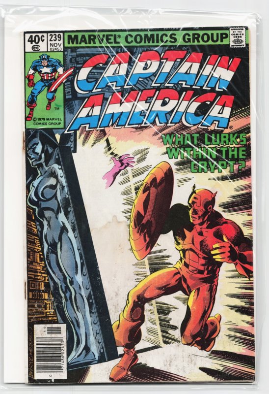 Captain America #239 (Marvel Comics, 1979), raw, ungraded comic book — front cover
