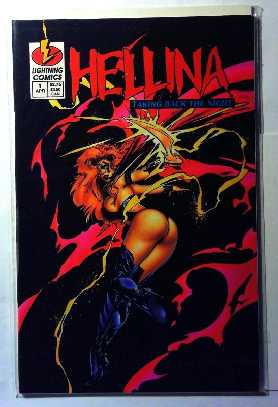 Hellina Taking Back the Night #1 (1995), raw, ungraded comic book — front cover