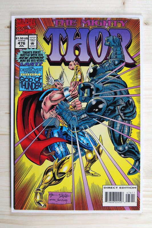 The Mighty Thor #476 (Marvel Comics, 1994), raw comic book in VF/NM 9.0 condition — front cover