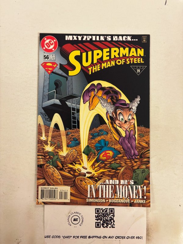 Superman Man of Steel #56 (DC Comics), raw comic book in NM condition — front cover