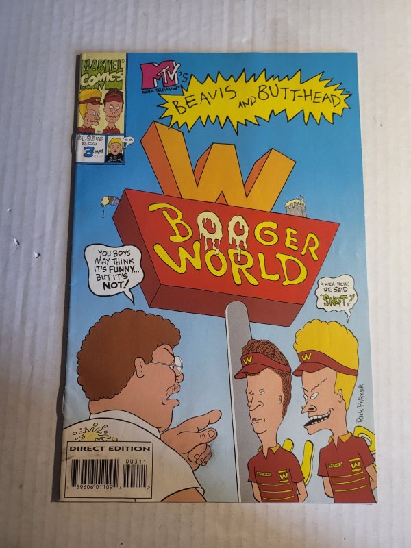 Beavis & Butt-Head #3 (1994), raw, ungraded comic book — front cover