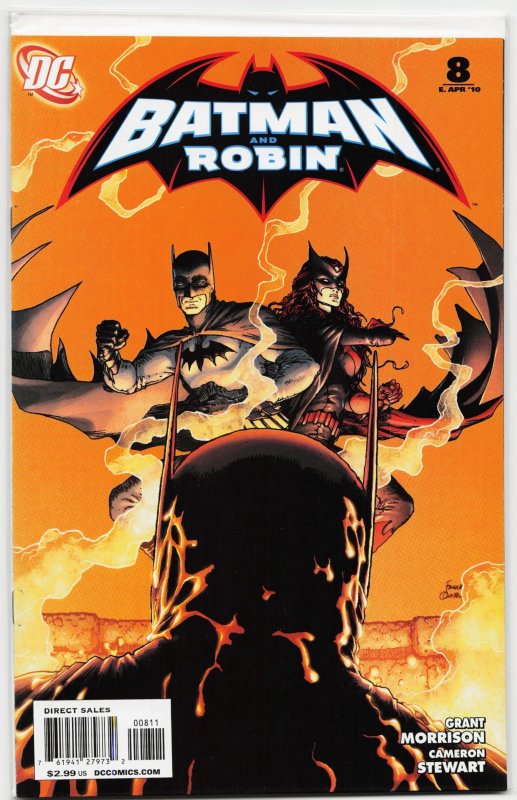 Batman and Robin #8 (DC Comics, 2010), raw, ungraded comic book — front cover