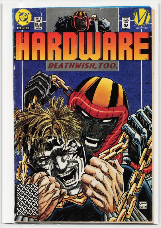 Hardware #6 (Milestone Comics, 1993), raw, ungraded comic book — front cover