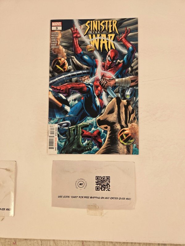 Sinister War #3 (Marvel Comics), raw comic book in NM condition — front cover